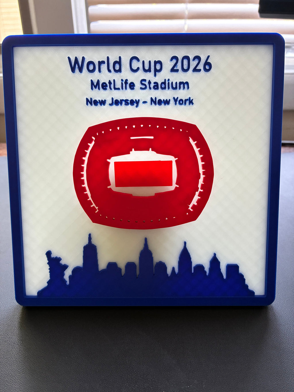 MetLife Stadium 3D Printed Model World Cup 2026
