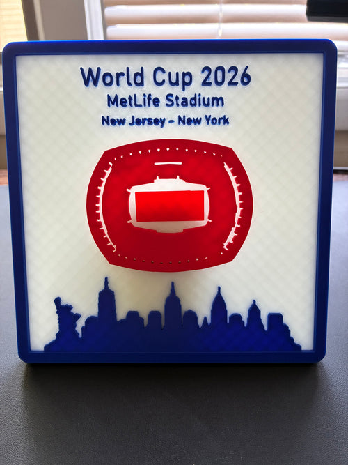 MetLife Stadium 3D Printed Model World Cup 2026